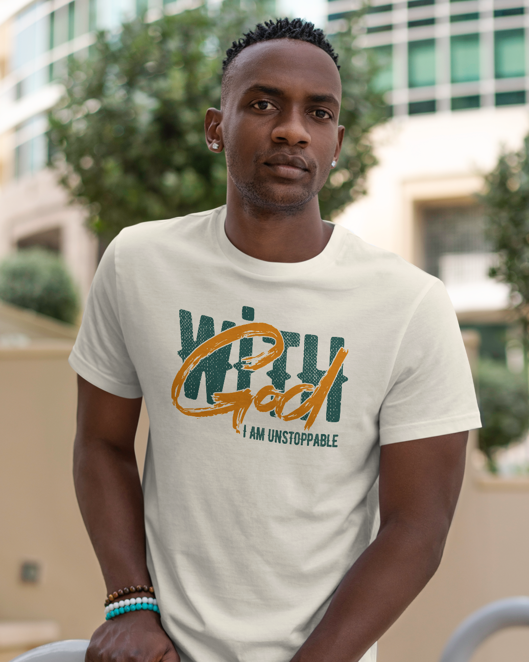 Powerful Faith Unisex T-shirt - 'With God I Am Unstoppable'