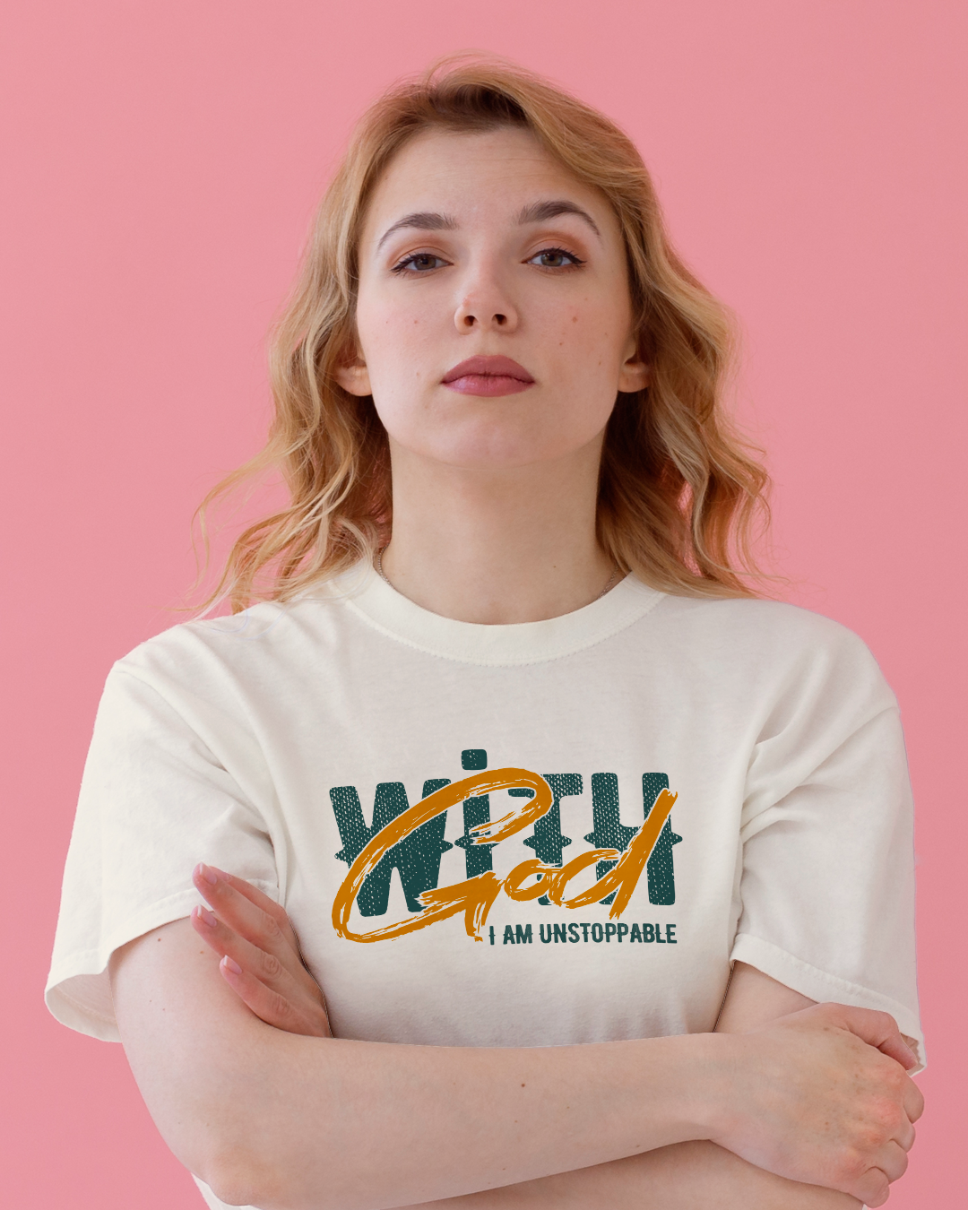 Powerful Faith Unisex T-shirt - 'With God I Am Unstoppable'