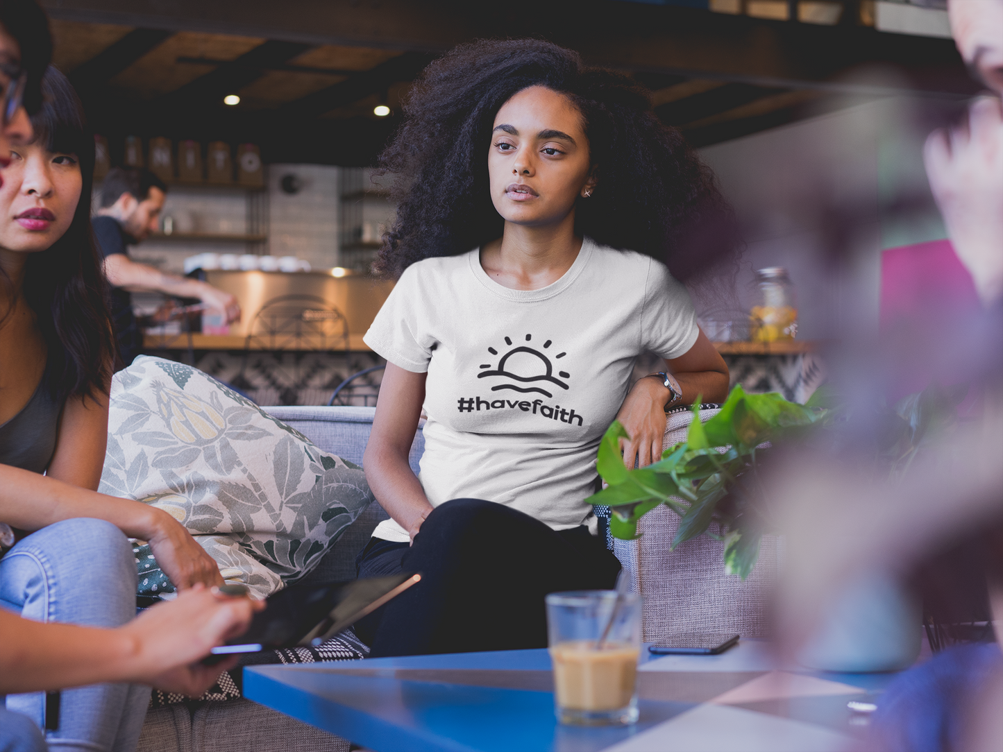Unisex Garment-Dyed T-Shirt - #havefaith Motivational Tee for Everyday Inspiration