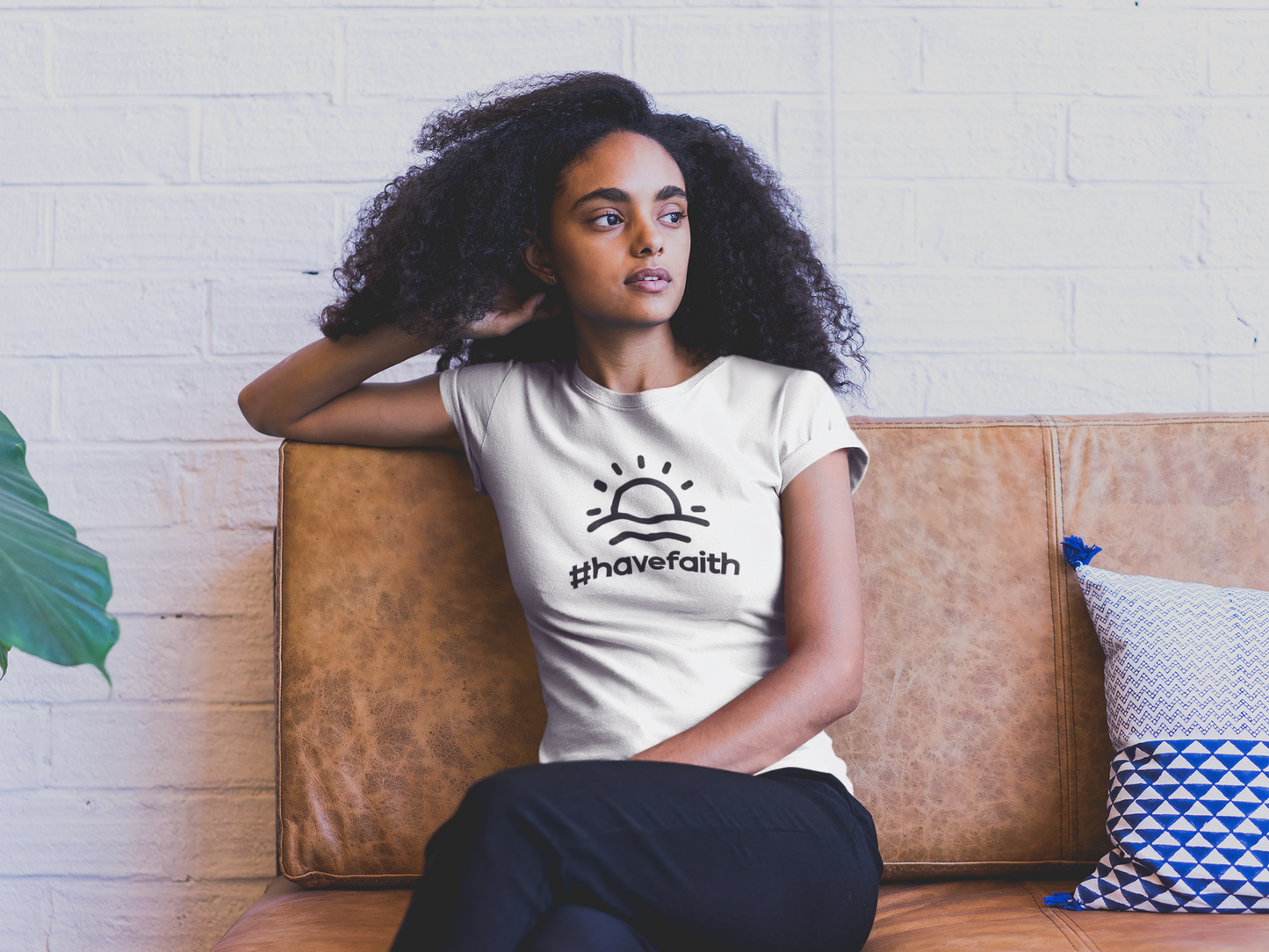 Unisex Garment-Dyed T-Shirt - #havefaith Motivational Tee for Everyday Inspiration