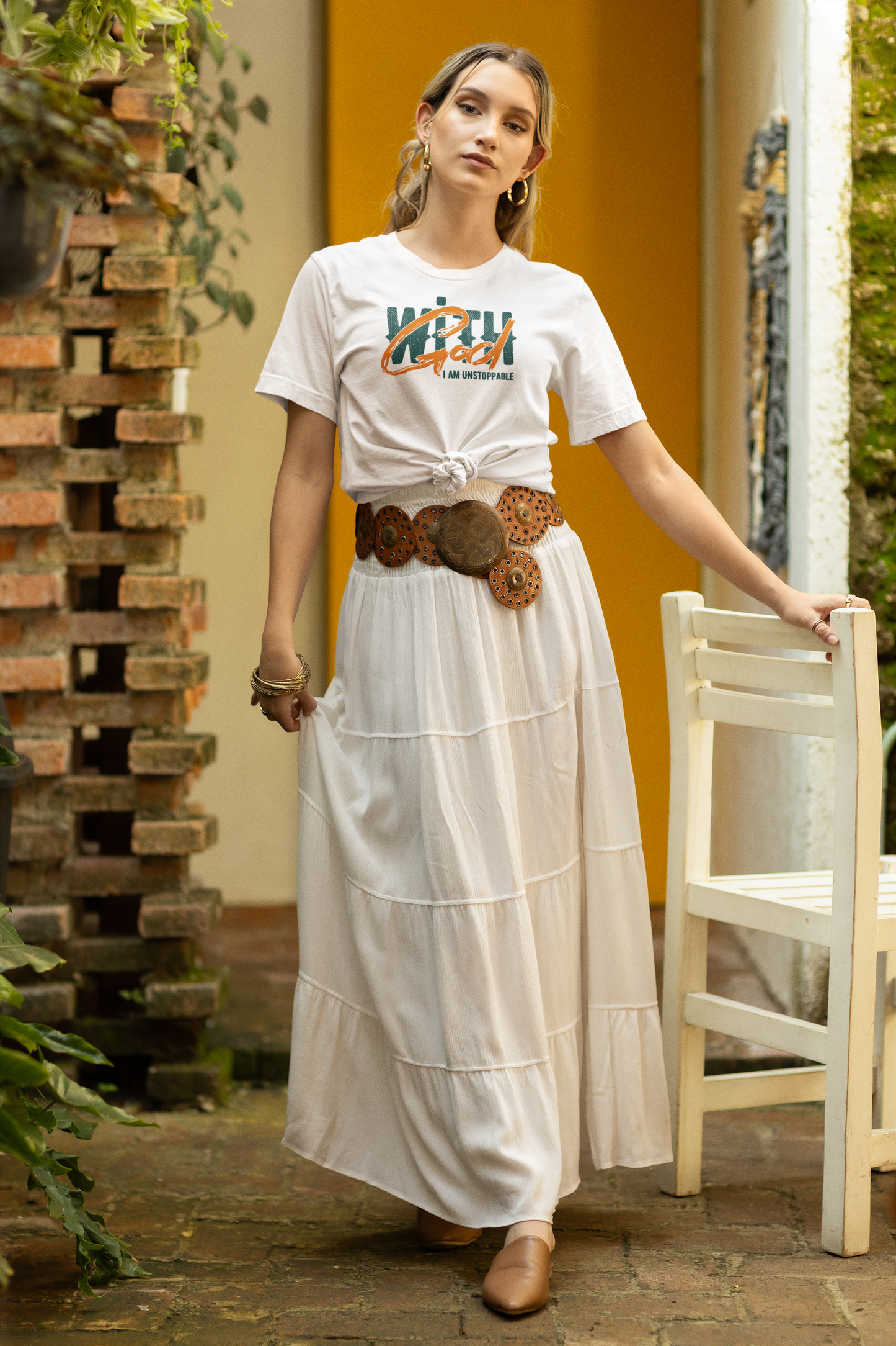 Powerful Faith Unisex T-shirt - 'With God I Am Unstoppable'