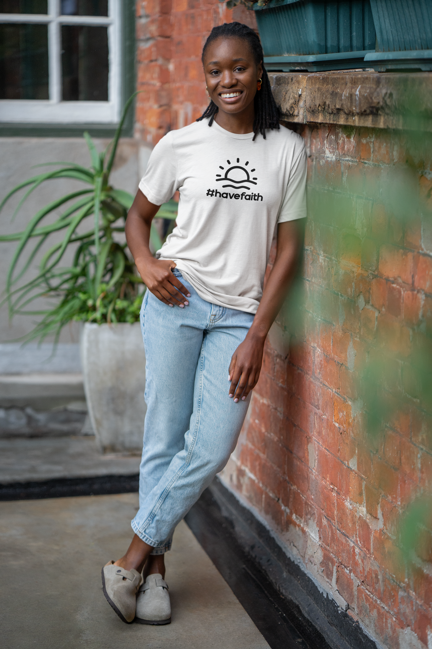 Unisex Garment-Dyed T-Shirt - #havefaith Motivational Tee for Everyday Inspiration